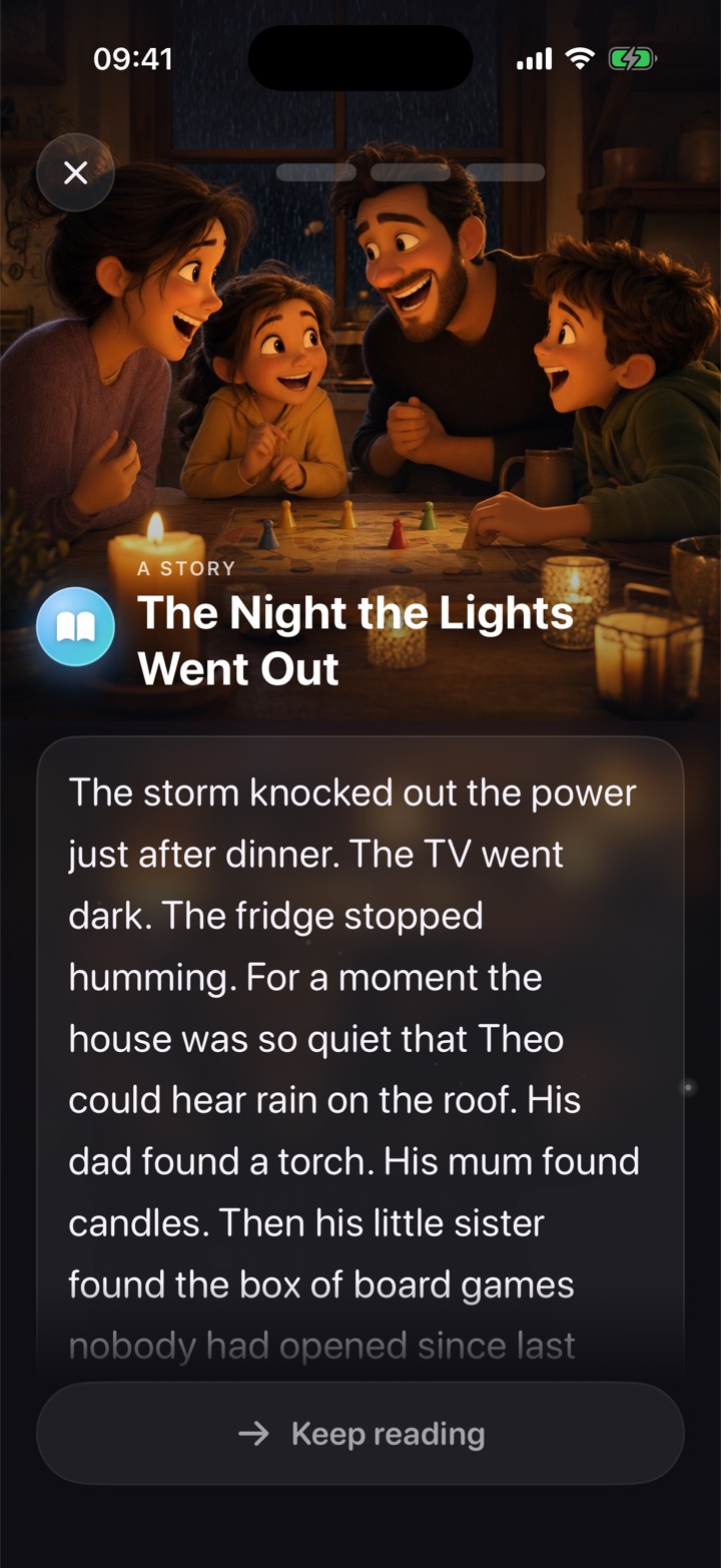 A story: The Night the Lights Went Out